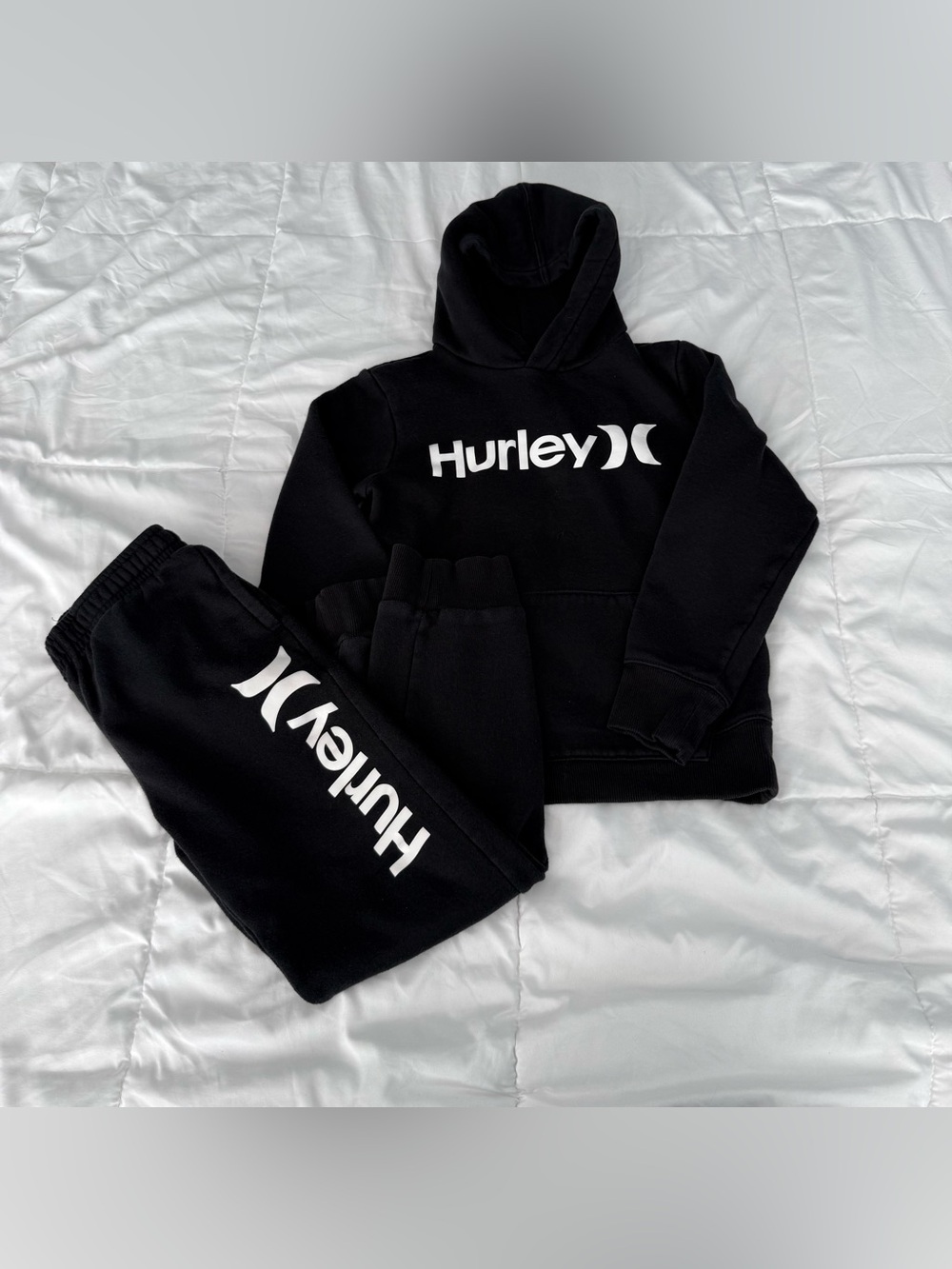 Hurley Kids Black Logo Sweatpants